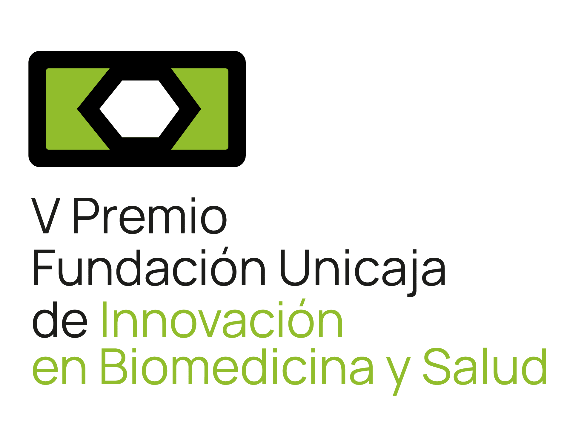 Logo vertical Premio innovación Biomedicina 2026 web V Premio Fundación Unicaja de Innovación en Biomedicina y Salud